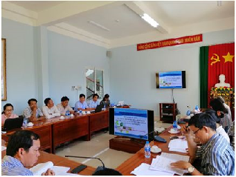 Hội đồng thẩm định nội dung dự án Xây dựng mô hình liên kết sản xuất – tiêu thụ có ứng dụng cơ giới hóa đồng bộ sản xuất đậu phộng