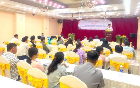 11.	Hội nghị tập huấn các quy định của pháp luật về tiêu chuẩn, đo lường, chất lượng và nhãn hàng hóa tại An Giang