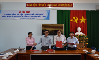 Ký kết hợp tác về khoa học và công nghệ giữa các Sở Khoa học và Công nghệ Vùng kinh tế trọng điểm đồng bằng sông Cửu Long
