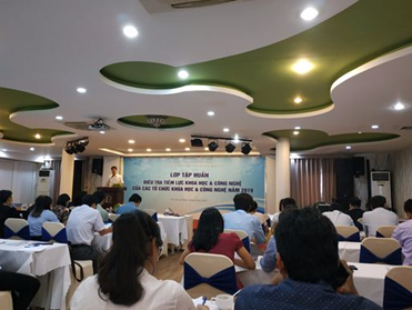 Tập huấn điều tra tiềm lực KH&CN của các tổ chức KH&CN năm 2019