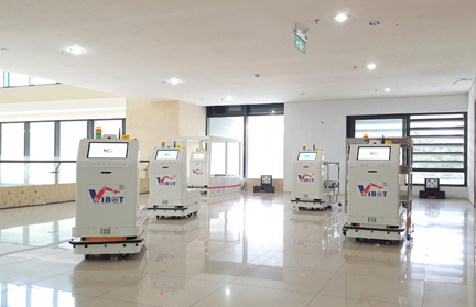 Chính thức đưa vào sử dụng Hệ thống robot y tế vận chuyển