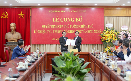 Công bố Quyết định bổ nhiệm Thứ trưởng Bộ Khoa học và Công nghệ