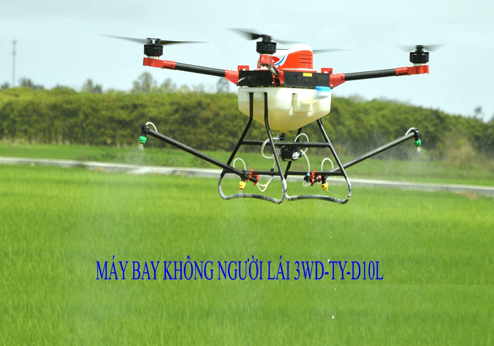 may bay khong nguoi lai phun thuoc bao ve thuc vat