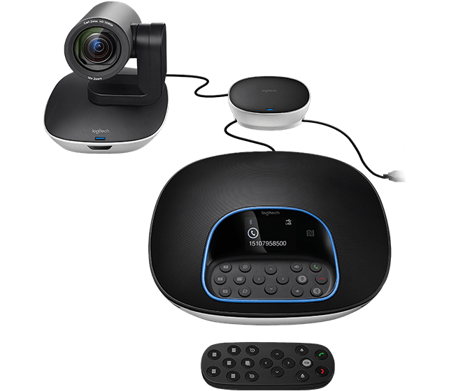 thiet bi hoi nghi truyen hinh logitech group