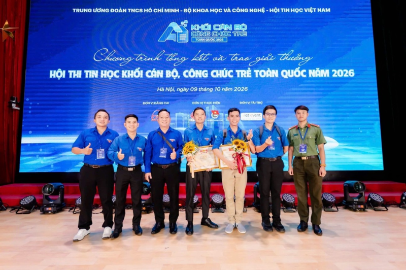 Chi đoàn cơ sở sở Khoa học và Công nghệ An Giang đạt giải ba tại Hội thi Tin học khối cán bộ, công chức trẻ toàn quốc lần thứ x, năm 2026